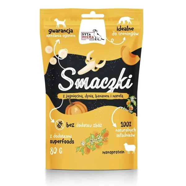 Dog Snack SYTA MICHA                                 Banana Apricot Lamb Pumpkin 80 g