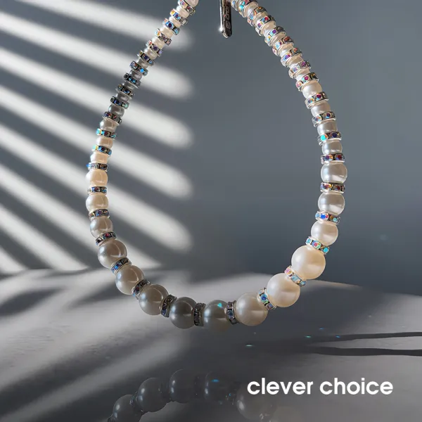 Crong Phone Charm - Lanyard Phone Pendant (Silver Beads)