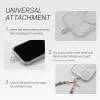 Crong Phone Charm - Lanyard Phone Pendant (Silver Beads)