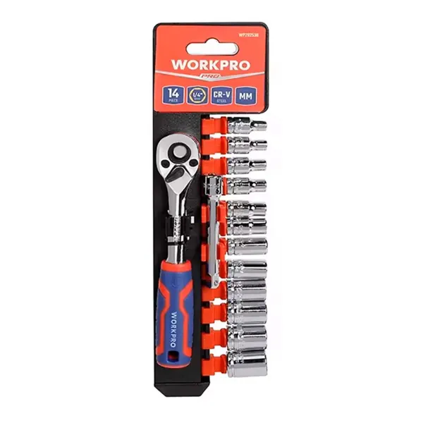 Набор торцевых ключей Workpro 1/4"
