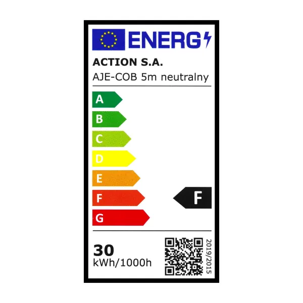 Helendav lint Activejet AJE-COB 5m neut Ei 30 W 5 m