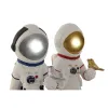 Dekoratīvās figūriņas Home ESPRIT Zils Balts Sarkans Sudrabains Dāma Astronauts 10 x 11 x 29 cm (2 gb.)