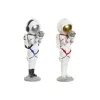 Dekoratyvinė figūrėlė Home ESPRIT Mėlyna Balta Raudona Auksinis Moteris Astronautas 11 x 7 x 25 cm (2 vnt.)