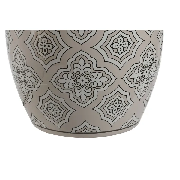 Stalinė lempa Home ESPRIT Balta Rusvai gelsva Keramikinis 50 W 220 V 43,5 x 43,5 x 61 cm