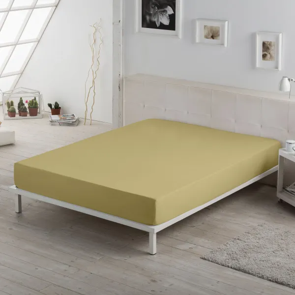 Подогнанный лист Alexandra House Living песок 150 x 200 x 30 cm