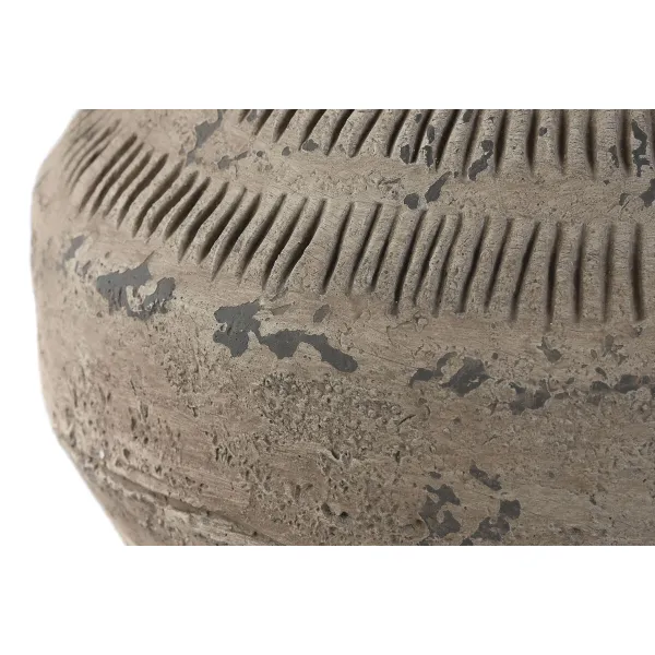 Vaza Home ESPRIT Juoda Rusvai gelsva Metalinis Magnis 28 x 28 x 47 cm