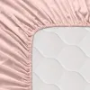 Подогнанный нижний лист HappyFriday BASIC Светло Pозовый 200 x 200 x 32 cm