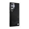 BMW Signature Leather Crossing Lines Pattern - Case for Samsung Galaxy S24 Ultra (Black)