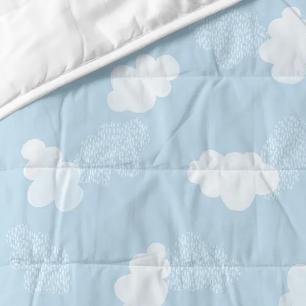 Vuodepeite (viltti) HappyFriday BASIC KIDS Sininen 100 x 130 cm Vauvan kehto