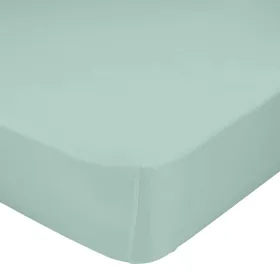 Fitted bottom sheet HappyFriday Basic Mint 200 x 200 x 32 cm