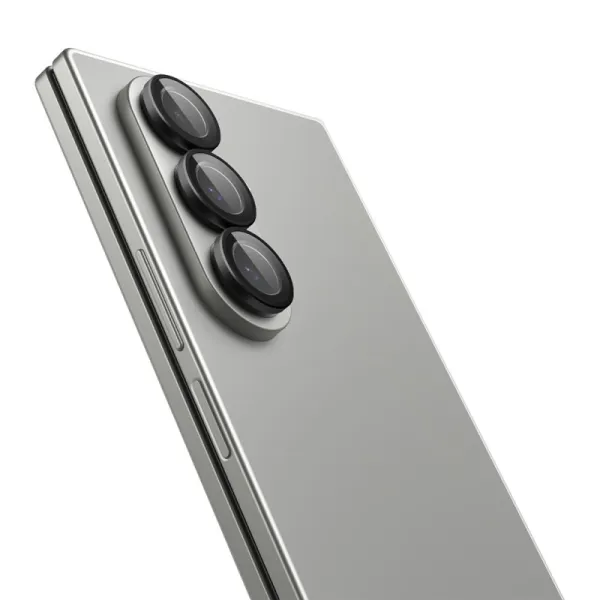 Spigen Optik Pro HD GLAS.TR EZ Fit Camera Protector 2-Pack - Lens Protector for Samsung Galaxy Z Fold 7 (2 pcs)(Black)
