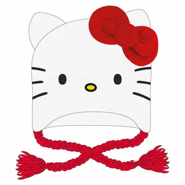 Laste nokamüts Hello Kitty Valge