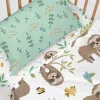 Sovitettu pohja-arkki HappyFriday Moshi Moshi Happy Sloth Monivärinen 70 x 140 x 14 cm