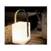 Pöytälamppu Lumisky Tiky 10 x 10 x 25 cm Valkoinen Ruskea Bambu Muovinen