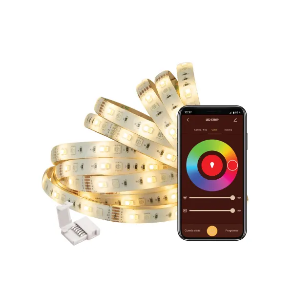 LED juostos Muvit iO Juoda Spalvotas Auksinis F 5 m