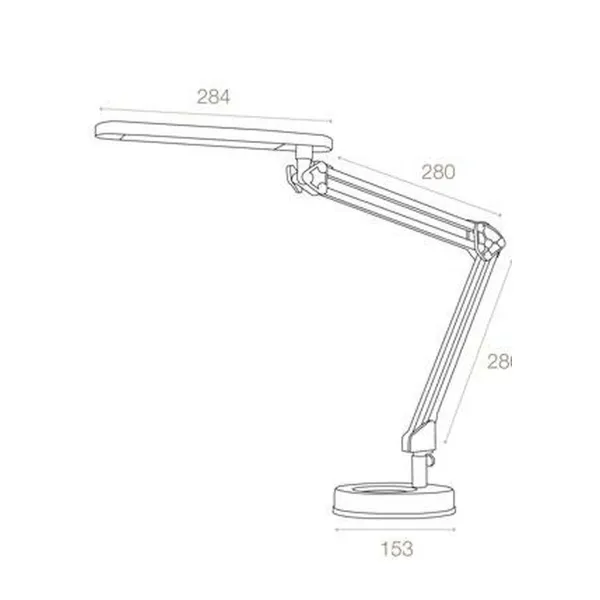 Työ/pöytälamppu Archivo 2000 Led4Stars Hopeinen Alumiini ABS 394 Lm