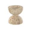 Kynttilänjalka Home ESPRIT Beige Magnesium 12 x 12 x 12,7 cm