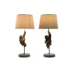Stalinė lempa Home ESPRIT Ruda Metalinis Derva 50 W 220 V 26 x 26 x 53,5 cm (2 vnt.)