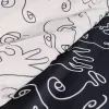 Duvet cover set TODAY faces Black 220 x 240 cm 3 Pieces