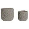 Sodinamųjų komplektas Home ESPRIT Šviesiai pilka Cementas 20 x 20 x 18 cm