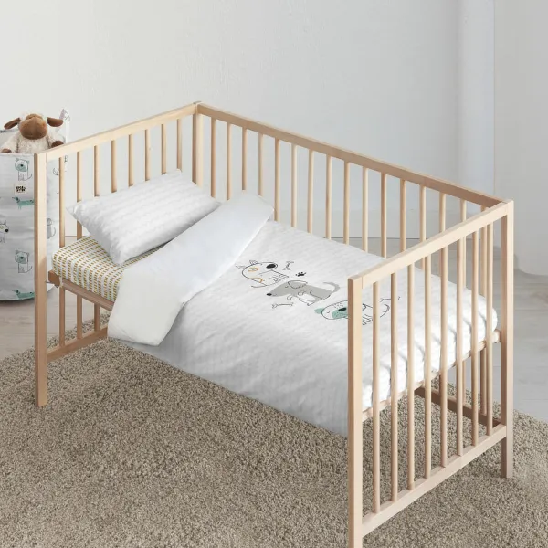 Pussilakanasetti Kids&Cotton Huali Big Sininen 100 x 120 cm