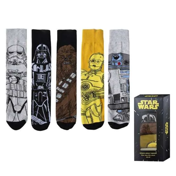 Zeķes Star Wars Daudzkrāsains 38-45