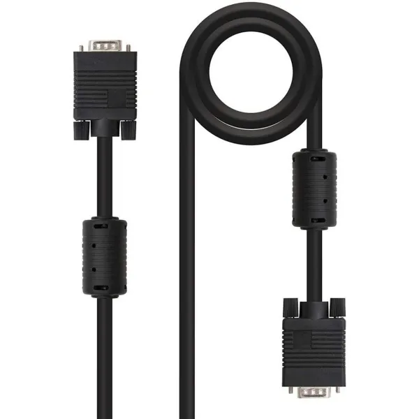 VGA-kaabel NANOCABLE 10.15.0101 Must 1 m