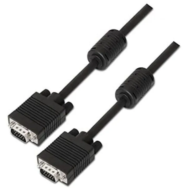 VGA-kaabel NANOCABLE 10.15.0101 Must 1 m
