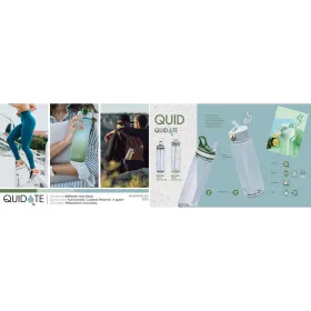 Water bottle Quid Quidate Green Plastic 700 ml (12 Units)