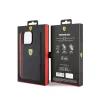 Ferrari Quilted Metal Logo - Case for iPhone 15 Pro Max (Black)