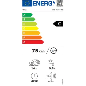 Astianpesukone Teka DFS46760WH