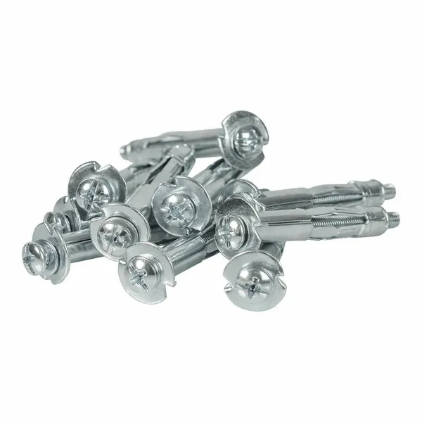 Seinätapit ja ruuvit Rapid Ø 8 x 46 mm M4 x 55 mm Metalli Laajennus 10 osaa