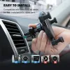 Crong Gravity Auto-Lock Car Holder – Gravity car holder for 4.7”-6.5” phones (black)