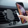 Crong Gravity Auto-Lock Car Holder – Gravity car holder for 4.7”-6.5” phones (black)