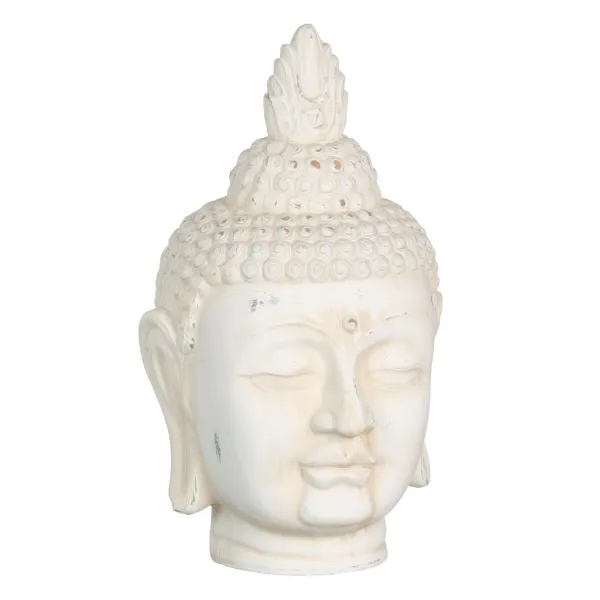 Dekoratīvās figūriņas Krēmkrāsa Buda Austrumniecisks 19 x 18,5 x 32,5 cm