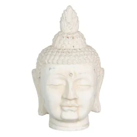 Decorative Figure Cream Buddha Oriental 19 x 18,5 x 32,5 cm