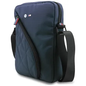 BMW Nylon Pockets & Metal Logo - 10" Tablet Bag (Navy Blue)