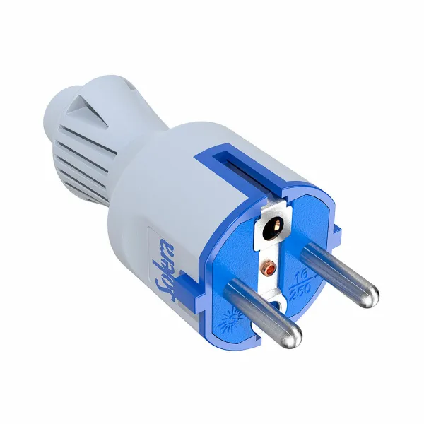 Pin-pistoke Solera 2p+t 706ckb Sininen Valkoinen 220-240 V 250 V 16 A