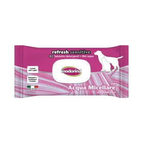 Mitrās Salvetes Mājdzīvniekiem Inodorina REFRESH SENSITIVE Micellārs ūdens