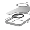 Crong Hybrid Frost MAG Cover - iPhone 15 Pro Max MagSafe Case (Gray)