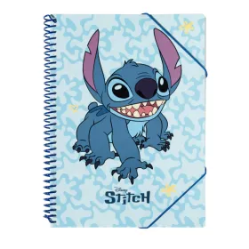 Disney Stitch - A4 Elasticated Binder + 30 Clear Sheets