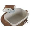 Grozs Home ESPRIT Zils Brūns 43 x 33 x 32,5 cm 2 Daudzums