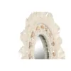 Sienas spogulis Home ESPRIT Balts Boho 20 x 1 x 20 cm (3 Daudzums)