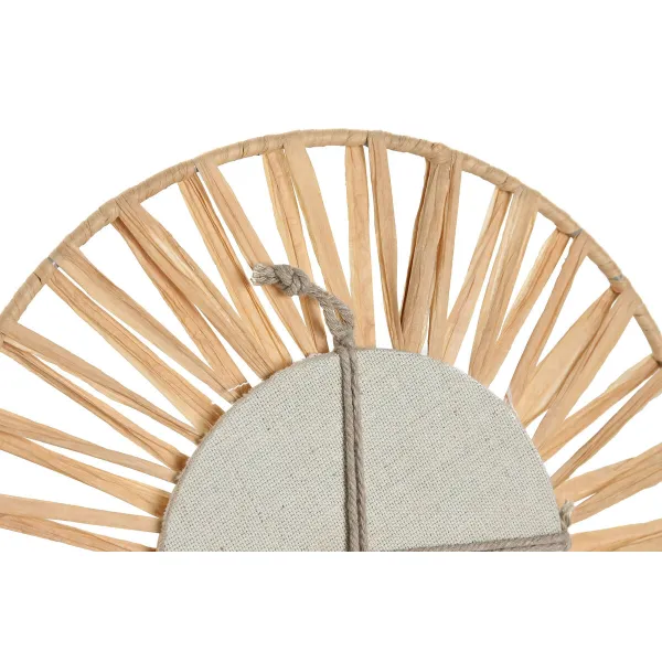 Mirror Set Home ESPRIT Natural Scandi 20 x 2 x 20 cm (3 Pieces)