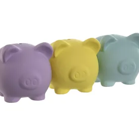 Money box Home ESPRIT Dolomite Pig 13,5 x 11 x 11,5 cm (3 Units)