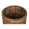Набор кашпо Home ESPRIT Коричневый Металл ротанг Тропический 31 x 31 x 27 cm