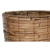 Набор кашпо Home ESPRIT Коричневый Металл ротанг Тропический 31 x 31 x 27 cm