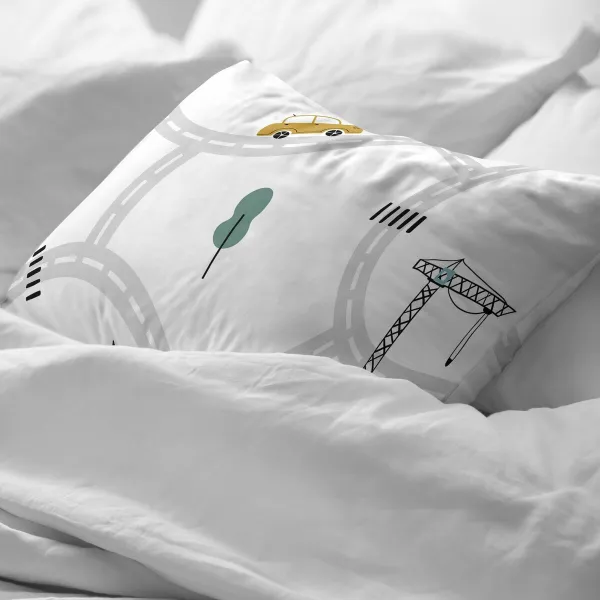 Наволочка Kids&Cotton Brail Разноцветный 45 x 125 cm
