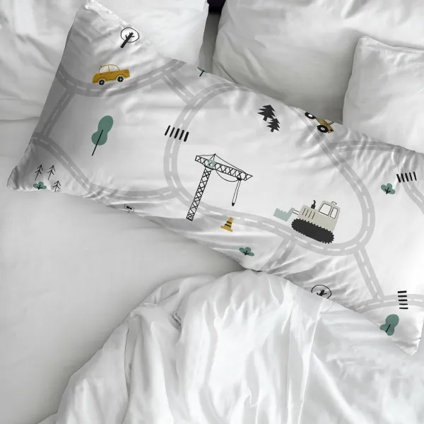 Наволочка Kids&Cotton Brail Разноцветный 45 x 125 cm