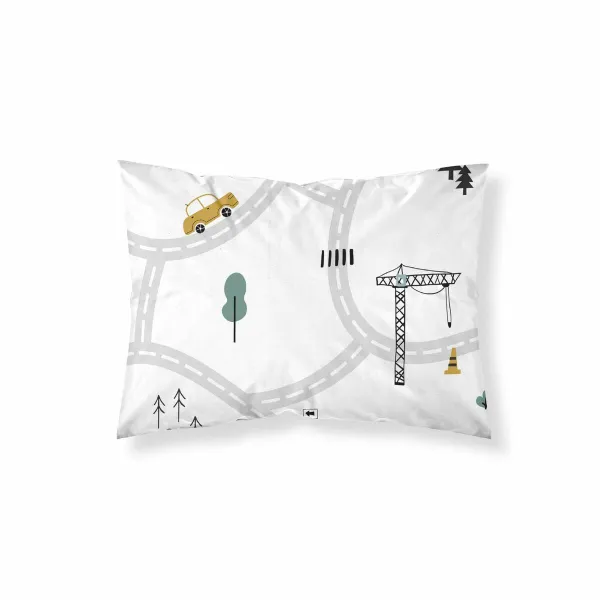 Pillowcase Kids&Cotton Brail Multicolour 45 x 125 cm
